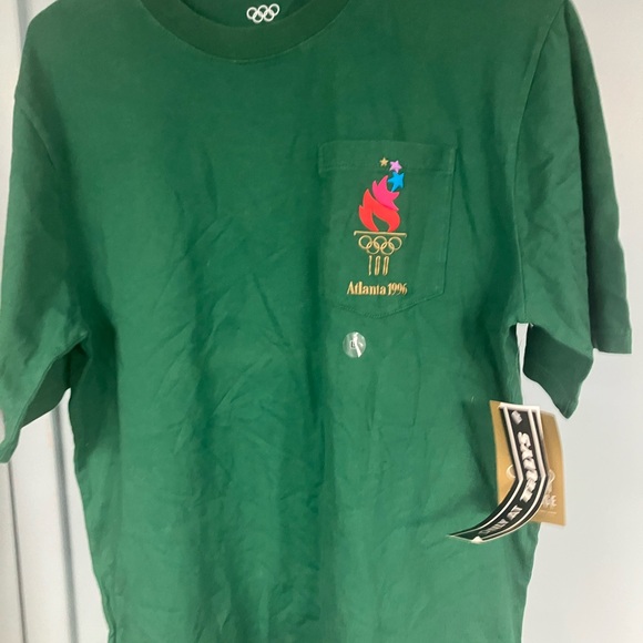 Heritage brand Vtg 1996 Atlanta Olympics embroidered logo shirt size large NWT - Picture 5 of 11